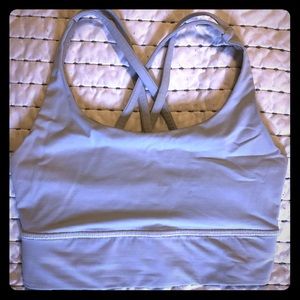 Lululemon white sports bra